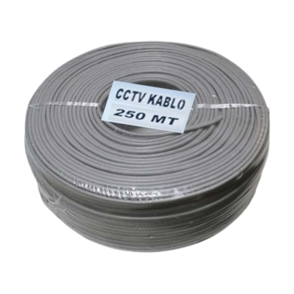 AW-2+1 0.50mm-250Mt 0,50mm Cca Cctv Kamera Kablosu