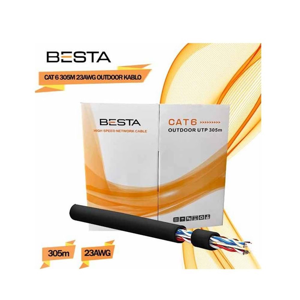BESTA-CAT06 305Mt Outdoor Besta 23awg Cat6 305M Kablo