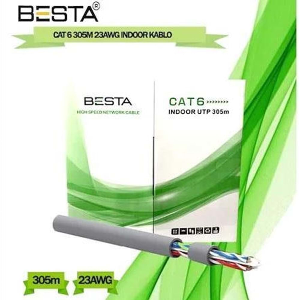 BST-CAT06 Besta 23awg Cat6 305M Kablo