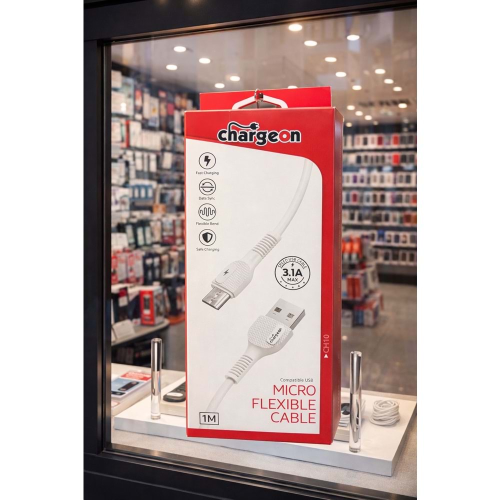 CH-10 Chargeon 3.1A Mikro Şarj Kablosu