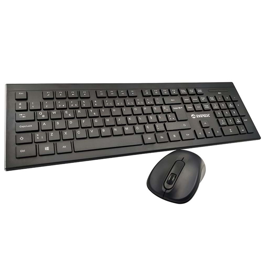 KM-9675 Everest Kablosuz Standart Klavye+Mouse Set