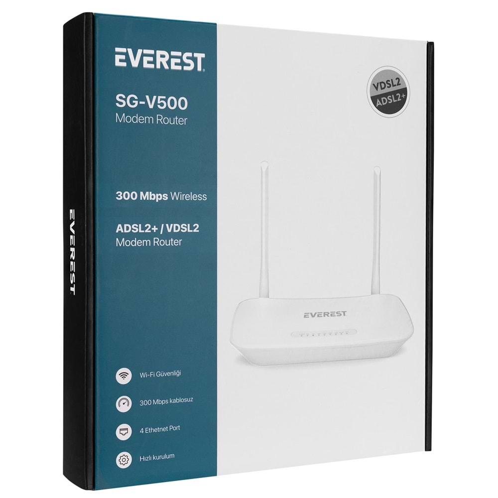 SG-V500 Everest 2.4ghz 300mbps Kablosuz Vdsl/Adsl2+Modem Router