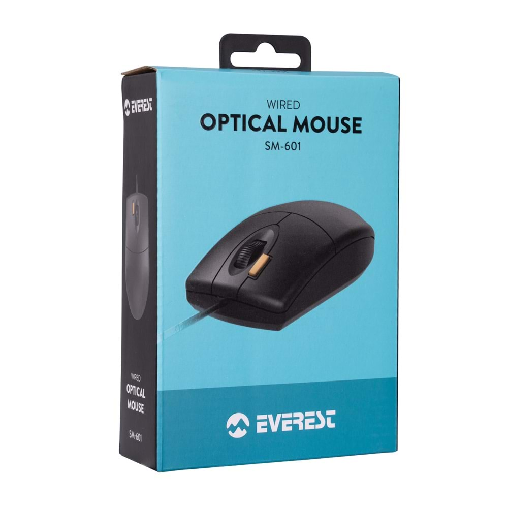 SM-601 Everest Usb 2 Click Siyah Optik Mouse