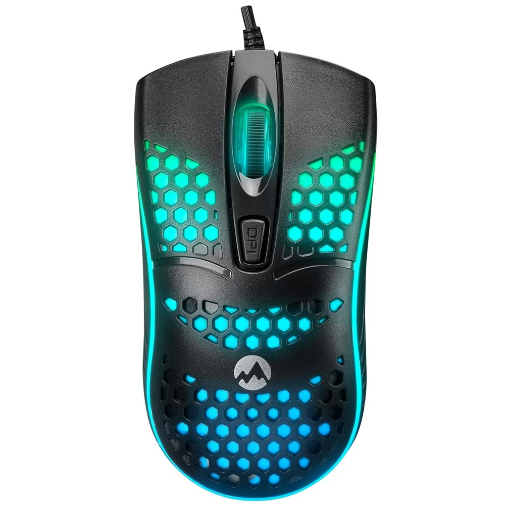 SM-654 Everest Usb Eco Siyah 4D Optik Led Işıklı Gaming Oyuncu Mouse