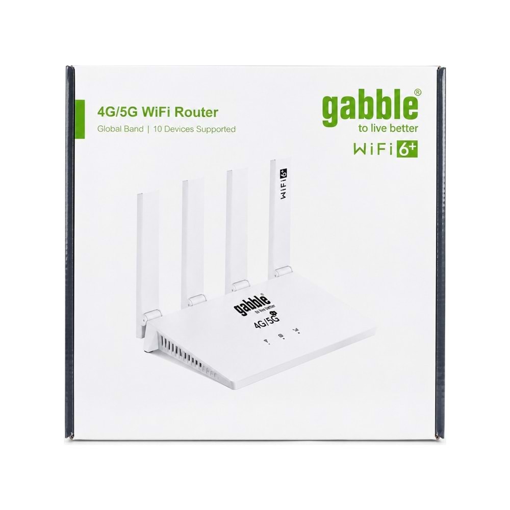 GAB-GB8201 Gabble 4G/5G 1Port 300Mbps SIM Wireless Router