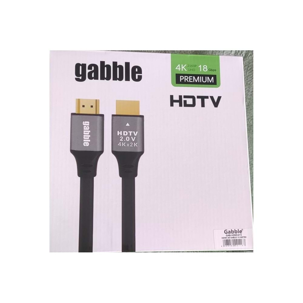 GAB-HDMI401 Gabble 1.5M v2.0 4K Hdmı To Hdmı Kablo (GAB-HDMI401)