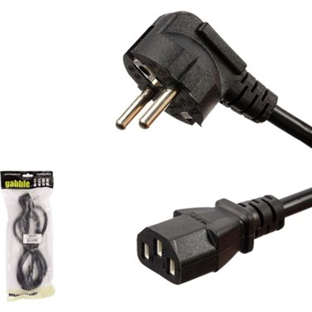 GAB-PPK015 Gabble 1.5M 3*0.75Mm Power Kablosu (GAB-PCP150)