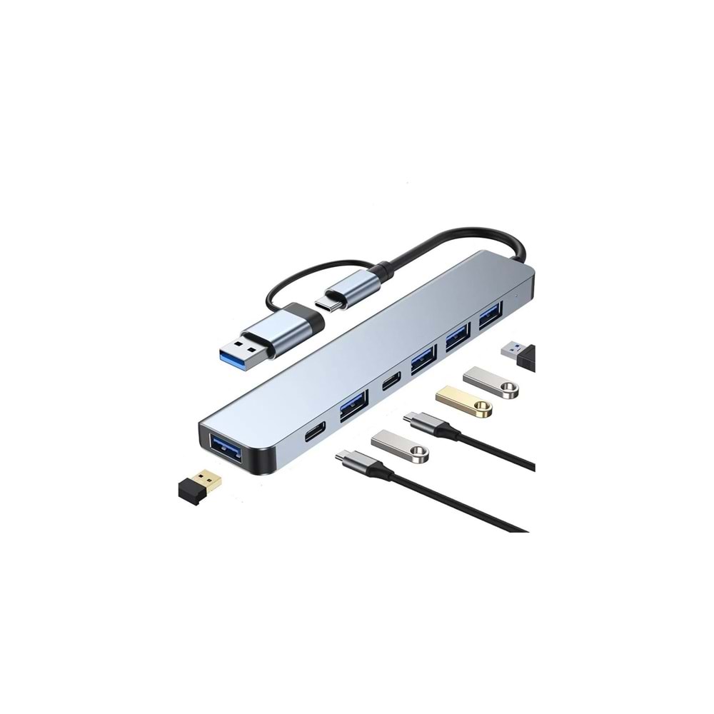 GAB-TY701 Gabble Type C 7 İN 1 Çevirici Kablo