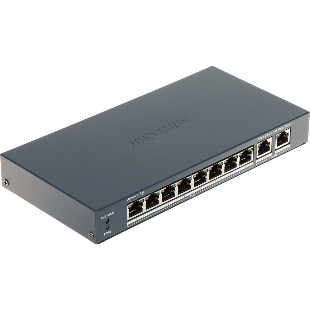 Hikvision DS-3E1510P-EI-M 8Port 10/100/1000 Yönetilebilir 8 Port PoE