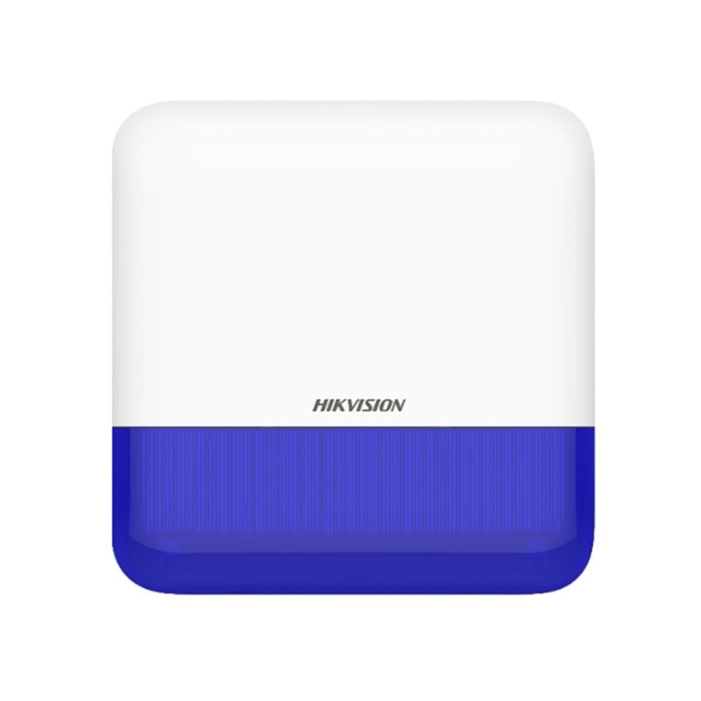 Hikvision DS-PS1-E-WE Kablosuz Alarm - Dış Ortam Siren Mavi