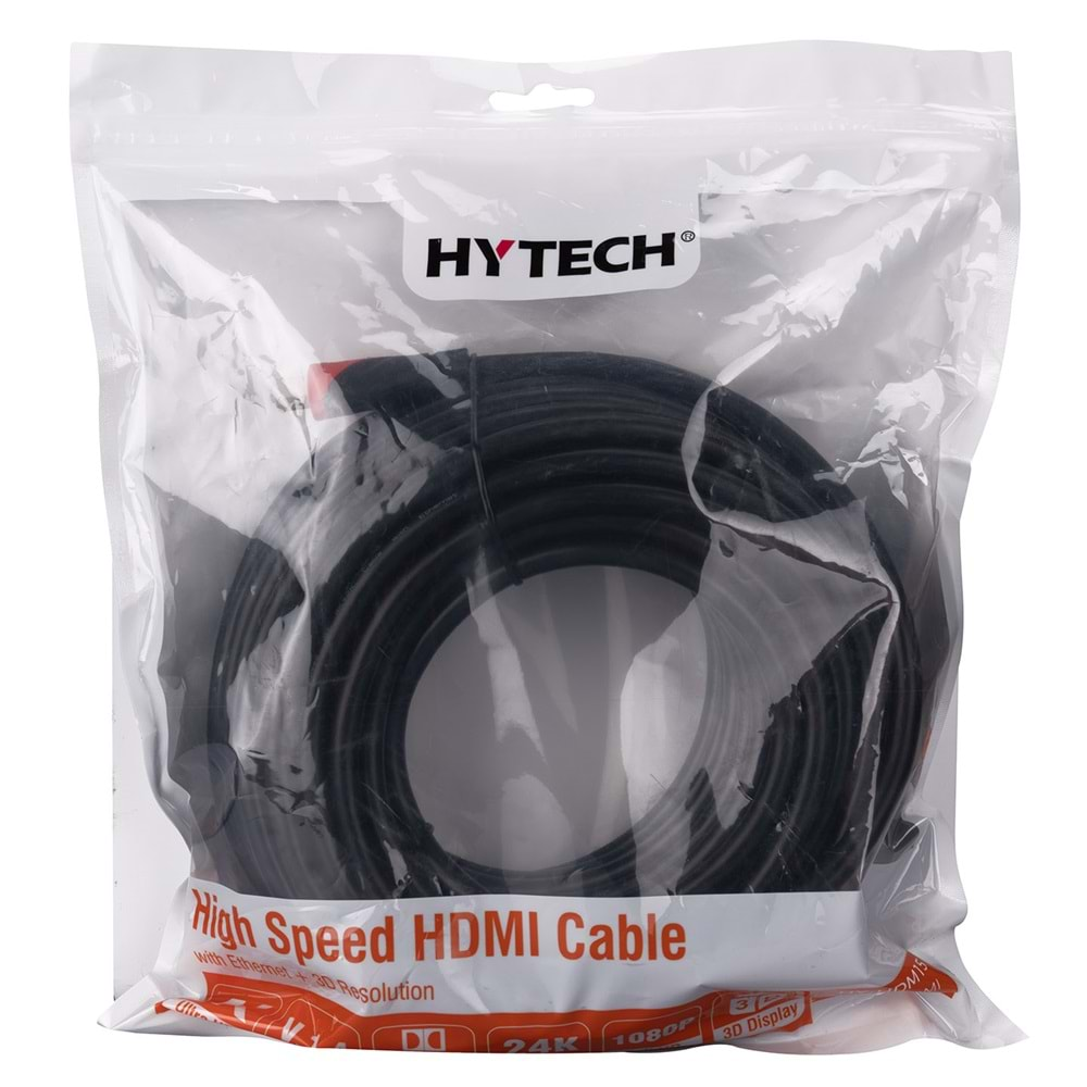 HY-HDMI15 Hytech Hdmı To Hdmı 15M Altın Uçlu 24k 1 Ver.3d Kablo