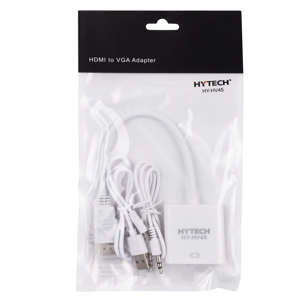 HY-HV45 Hytech Hdmı To Vga+Audio Micro Usb Çevirici