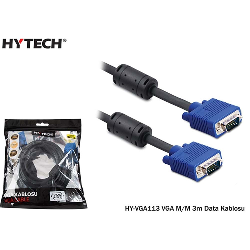 HY-VGA113 Hytech Vga 3M M/M Vga Kablo