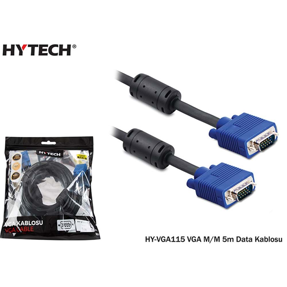 HY-VGA115 Hytech Vga 5M M/M Vga Kablo