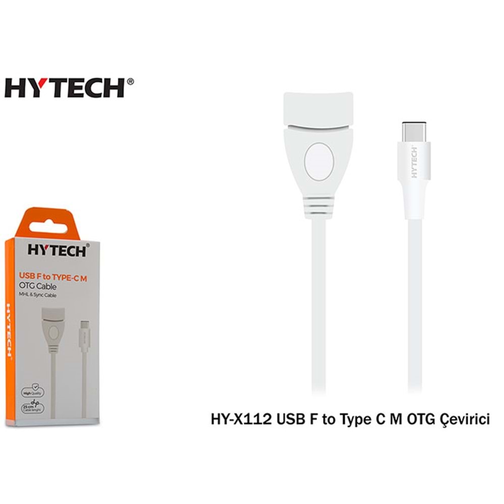 HY-X112 Hytech Usb F To Type C M Otg Çevirici