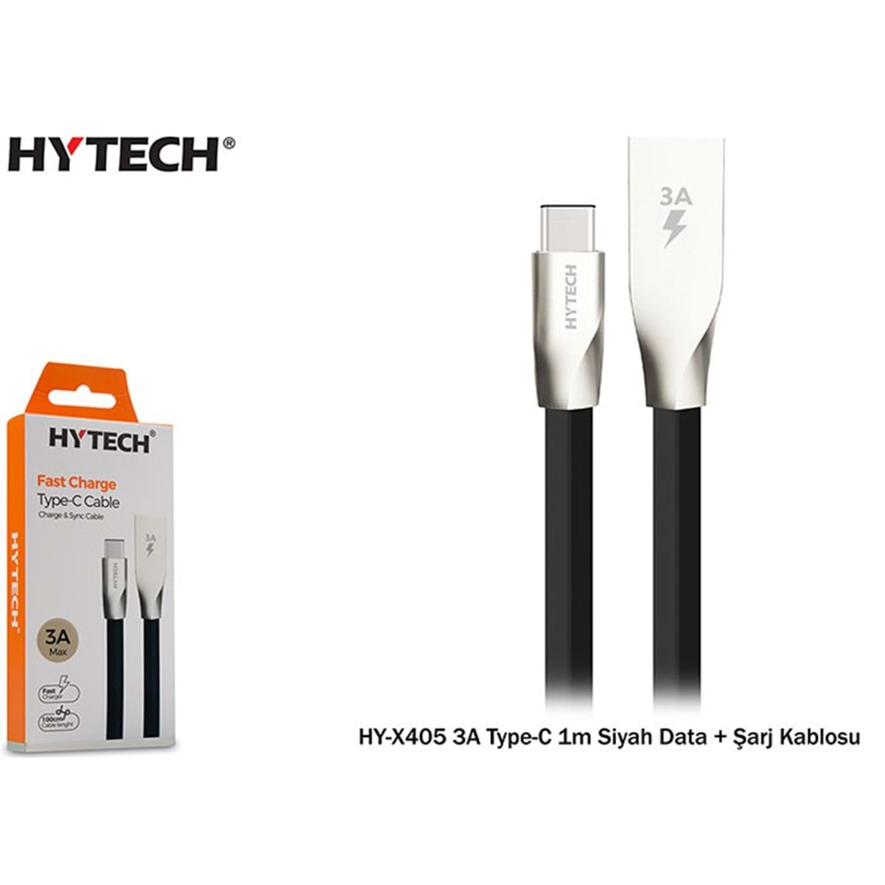 HY-X405 Hytech 1M 3A Type-c Data + Şarj Kablosu