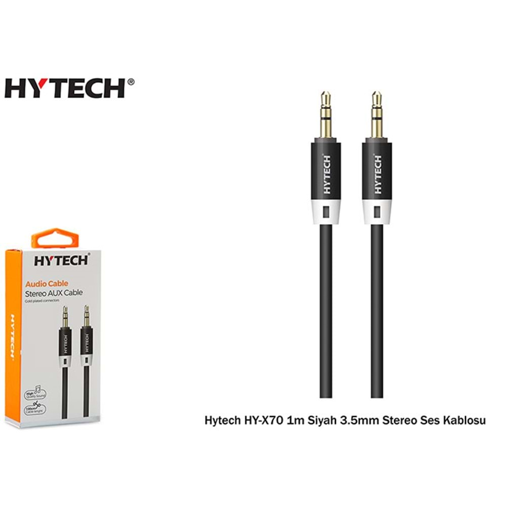 HY-X70 Hytech 1m 3 Renk 3,5mm Stereo Renkli Ses Kablosu