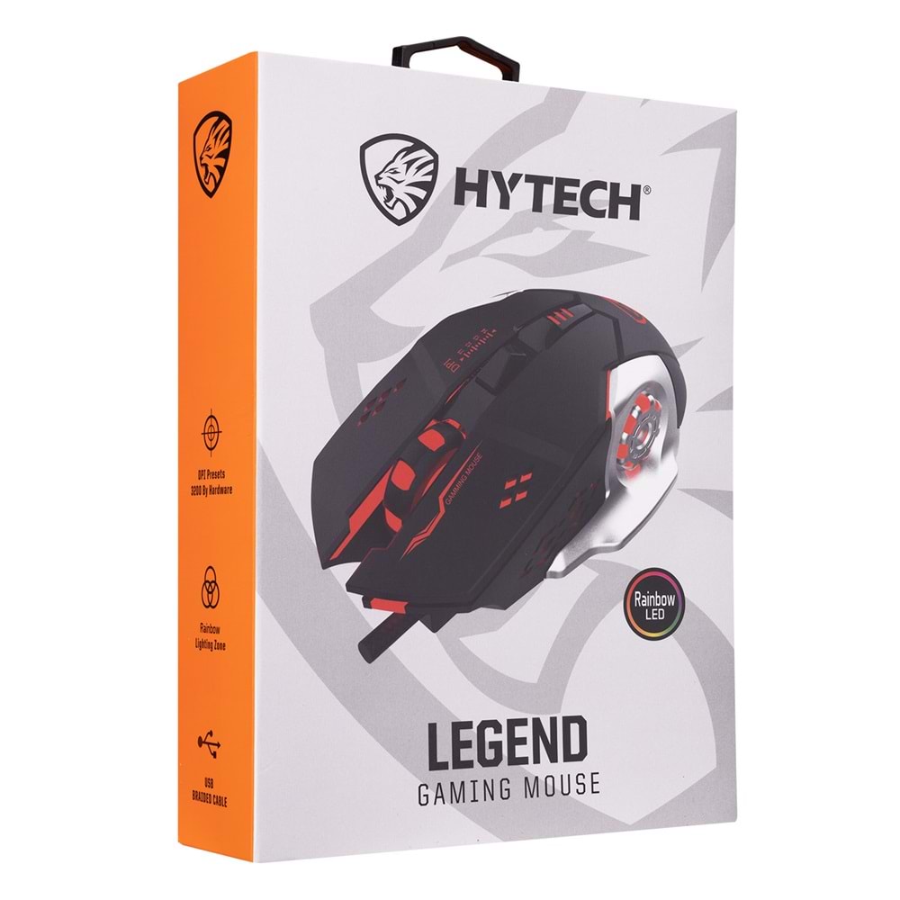 HY-X9 Hytech Usb Legend Siyah Gaming Oyuncu Mouse