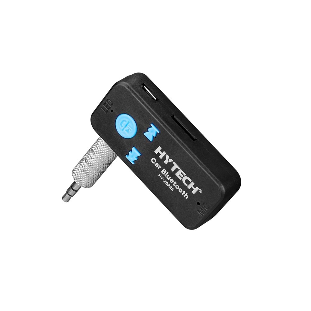 HY-XBA35 Hytech Siyah Aux + Micro SD to Bluetooth Çevirici