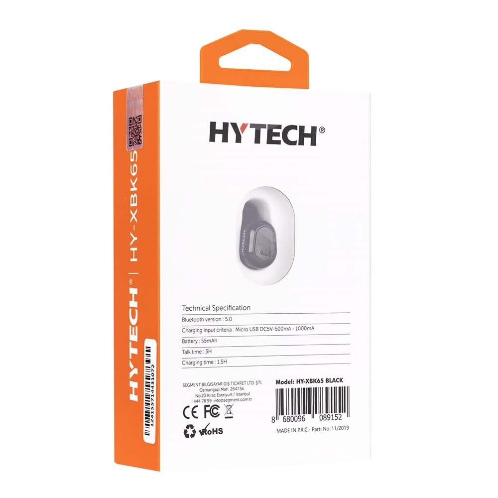 HY-XBK65 Hytech Tek Kulaklıklı 2 Renk Bluetooth Kulaklık