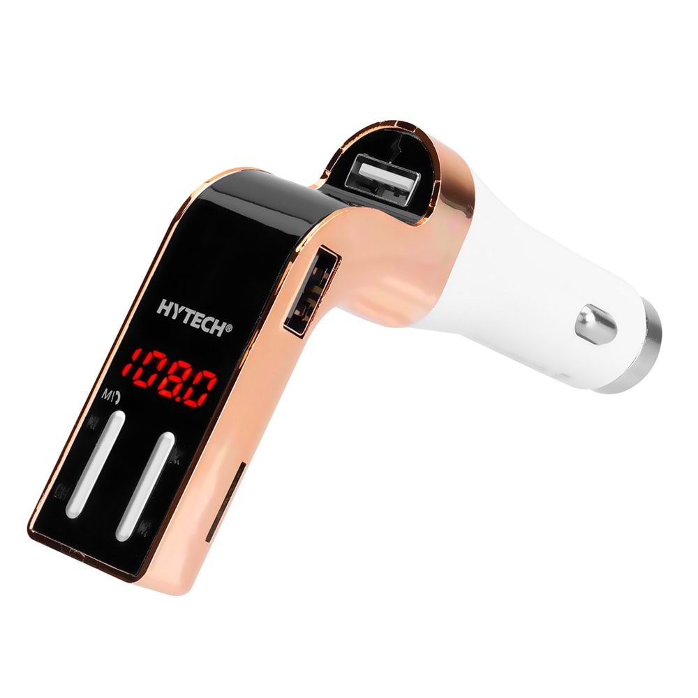 HY-XCB75 Hytech 5v/2.1a LedEkran Usb+Tf Destek Bluetooth FmTransmitter