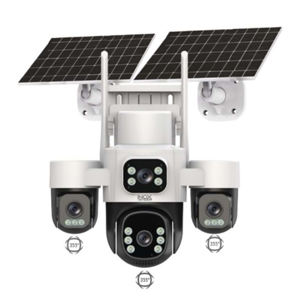 Inox INOX-X24 4G/E-SIM 2+2+2+2 MP (4Lens) Renkli Gece Görüş Solar