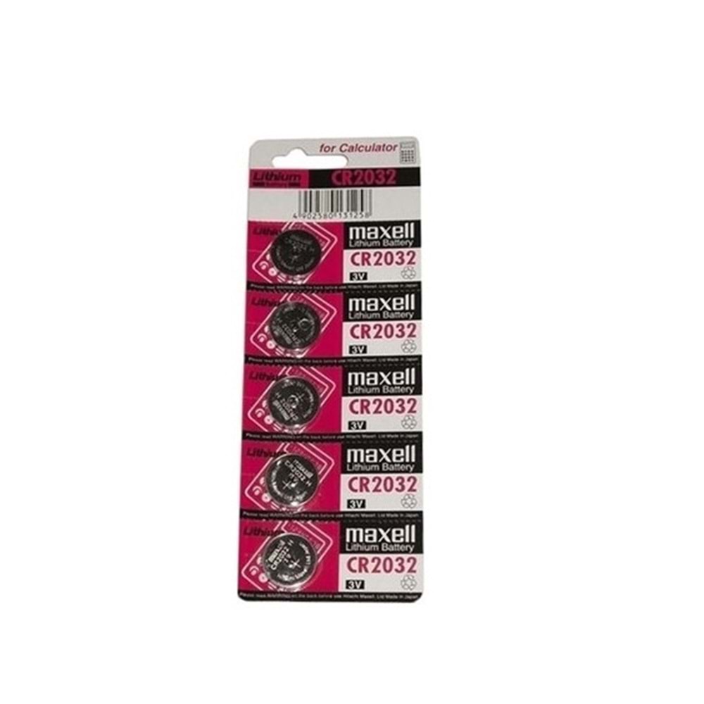 CR-2032 Maxell 5 li Blisterli Bios Pili