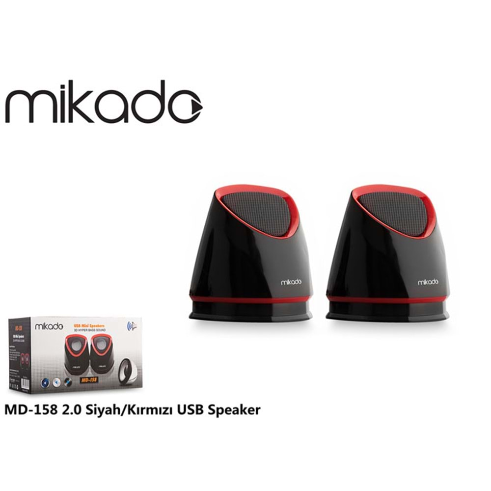 MD-158 Mikado 2.0 Mini Usb Speaker 2Renk