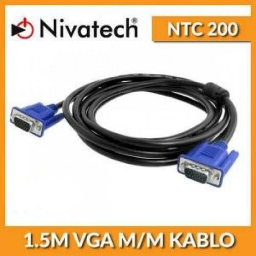 NTC-200 Nivatech 1.5M E/E Vga Kablo