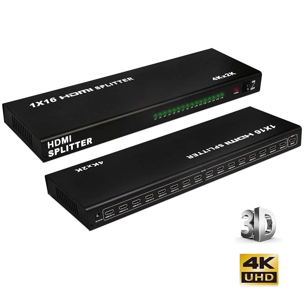 NTC-516 Nivatech 16 Port Hd Tv Splitter 4k*2k