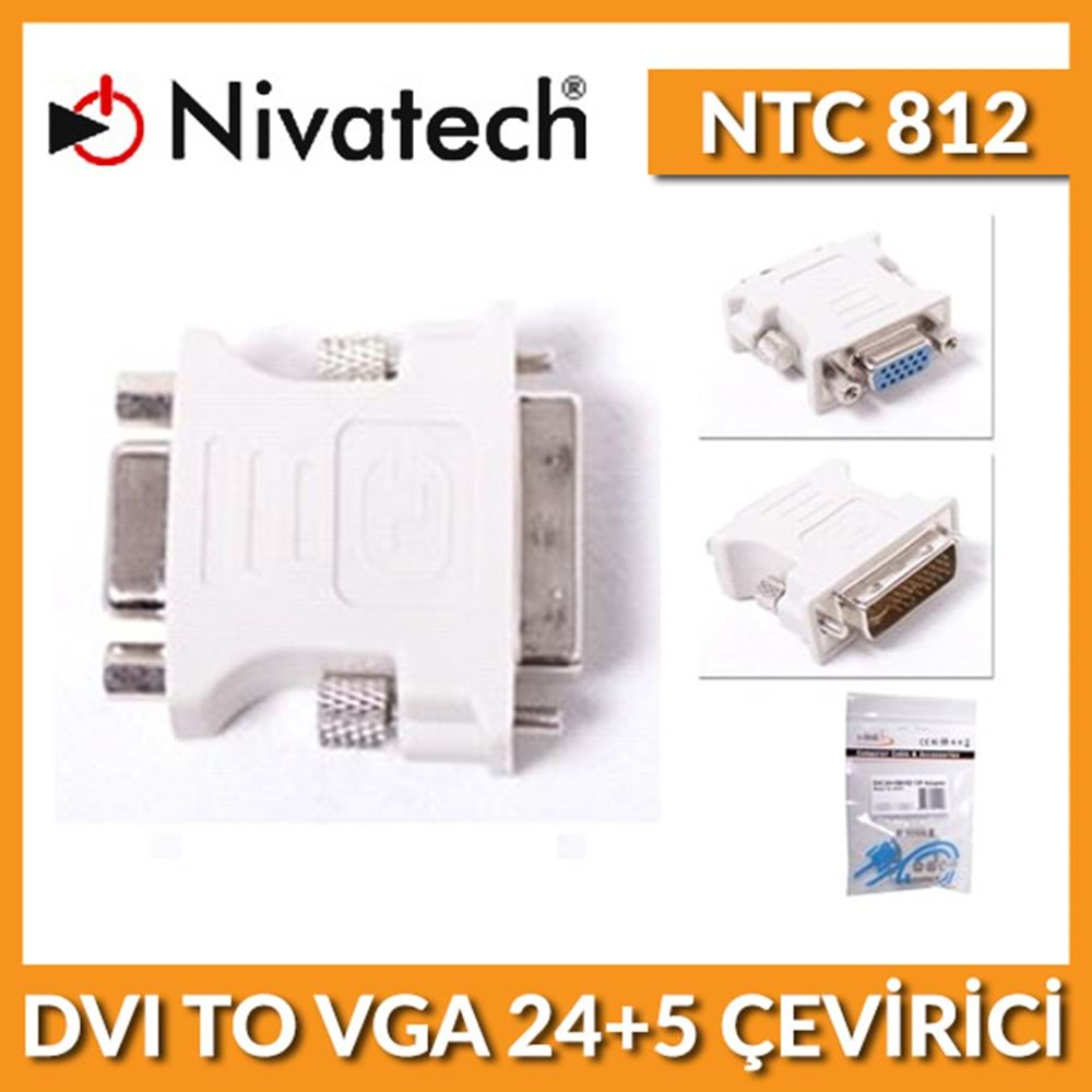 NTC-812 Nivatech Dvı 24+5 To Vga F Çevirici