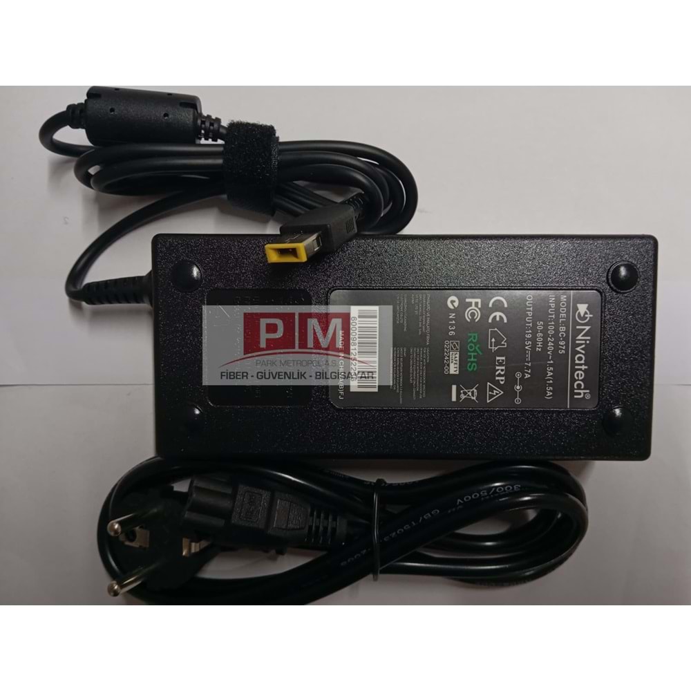 NTC-BC975 19,5V - 7.7A ( USB ) Nivatech Notebook Adaptörü