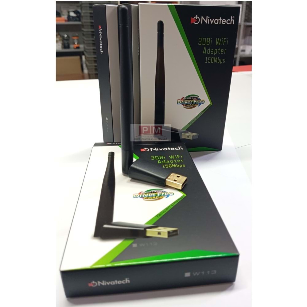 NTC-W113 Nivatech Antenli Wifi Adaptör