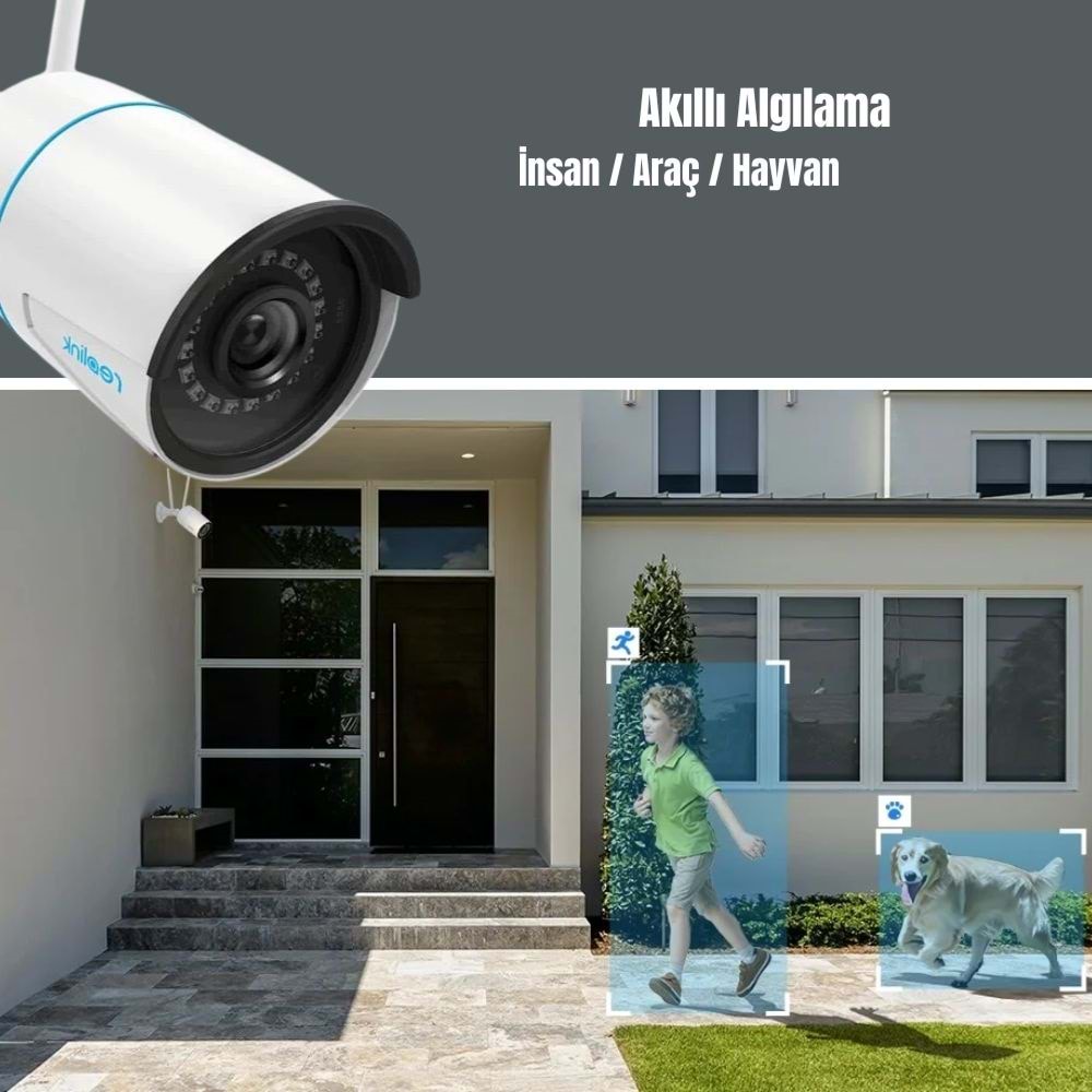 PN-WC510WAB2K02 Reolink RLC-510WA 5MP Kablosuz Bullet Kamera