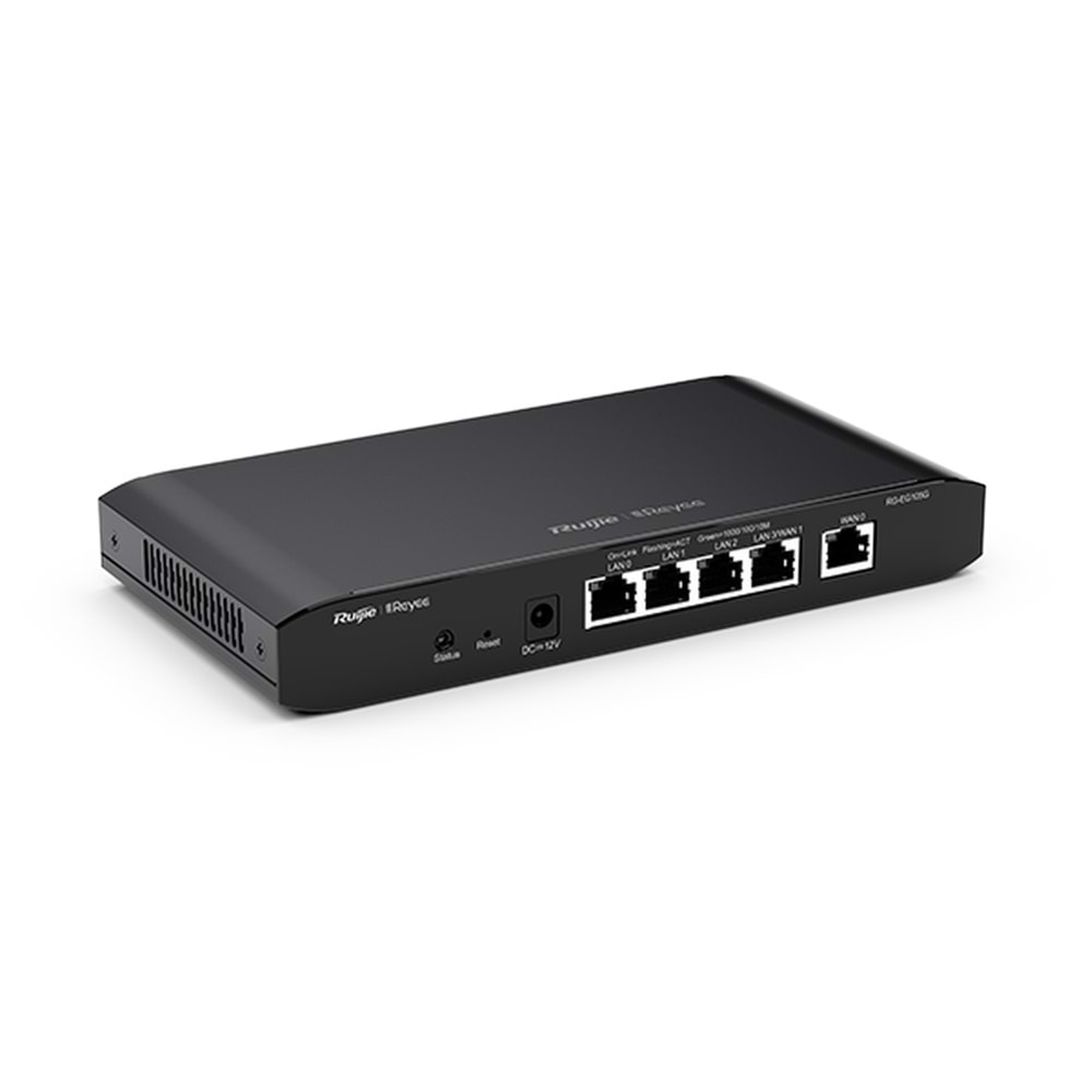 Reyee RG-EG105G 5 Portlu Router, Web Yönetilebilir, 2 WANs, 100 Kullan