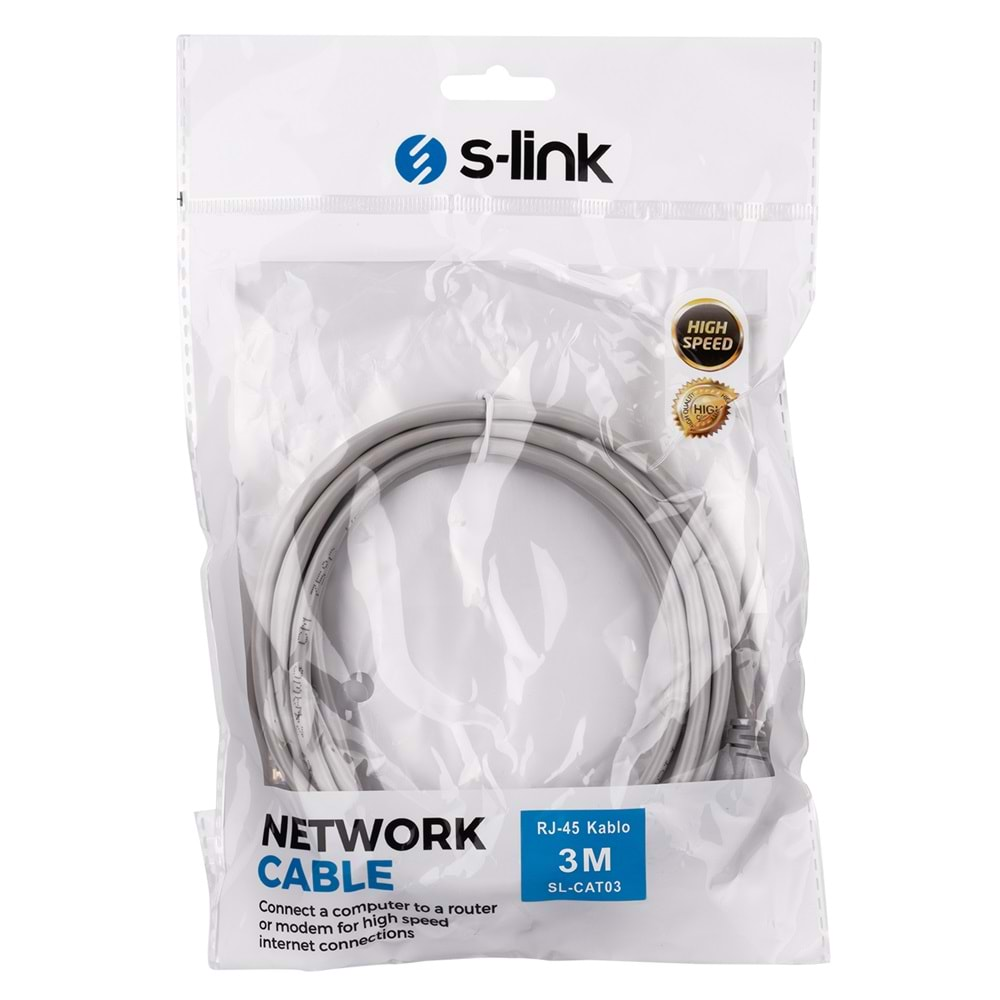 SL-CAT03 Slink Cat5 3M Patch Kablo