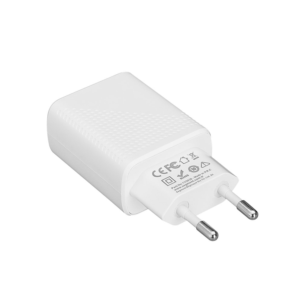 SL-EC50L Slink 5V 2400MA Lightning Kablolu 2 Usb Çıkışlı Şarj Adaptörü