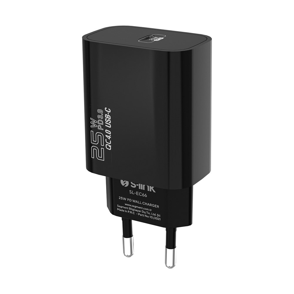 SL-EC66 Slink 25W PD3.0 Super Fast Charge Type Usb-C Ev Şarj Adaptörü