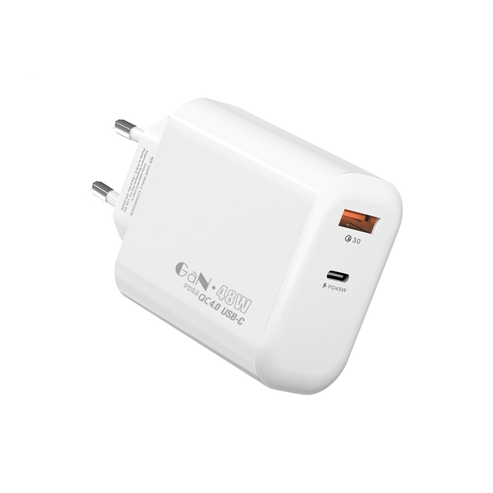 SL-EC68 Slink 45W GAN PD 30W QC 18W Type Usb-C Hızlı Notebook Adaptörü