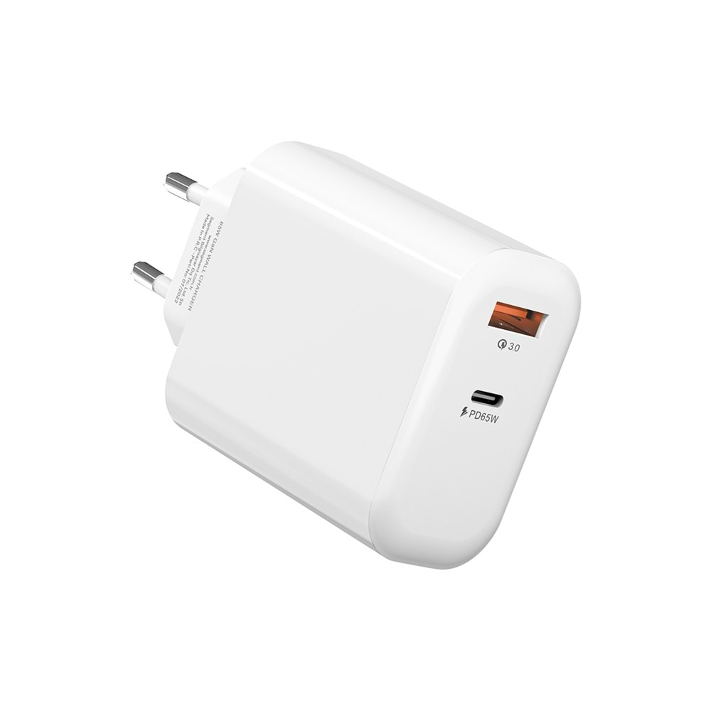 SL-EC69 Slink 65W GAN PD 30W QC 18W Type Usb-C Hızlı Notebook Adaptörü