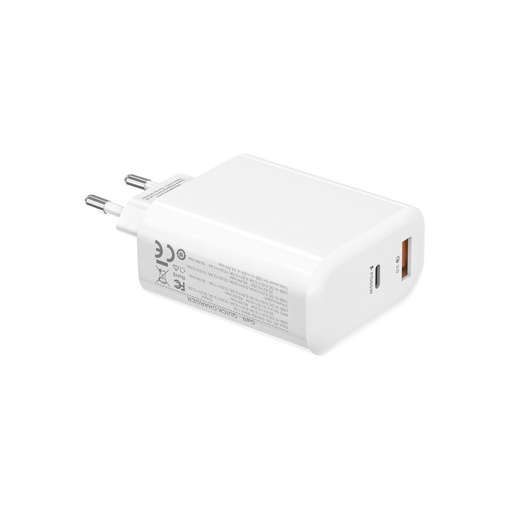 SL-EC69 Slink 65W GAN PD 30W QC 18W Type Usb-C Hızlı Notebook Adaptörü