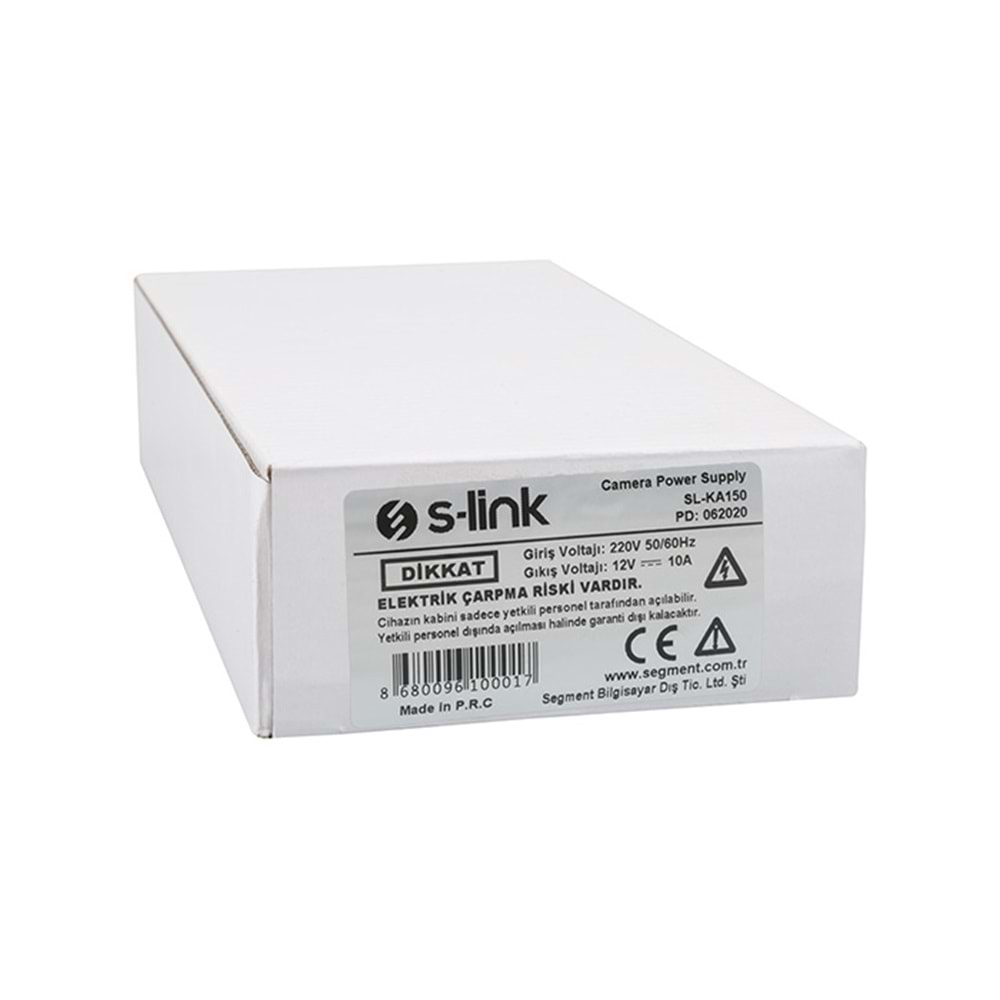 SL-KA150 Slink 12V/10A Metal Kamera Güç Kaynağı