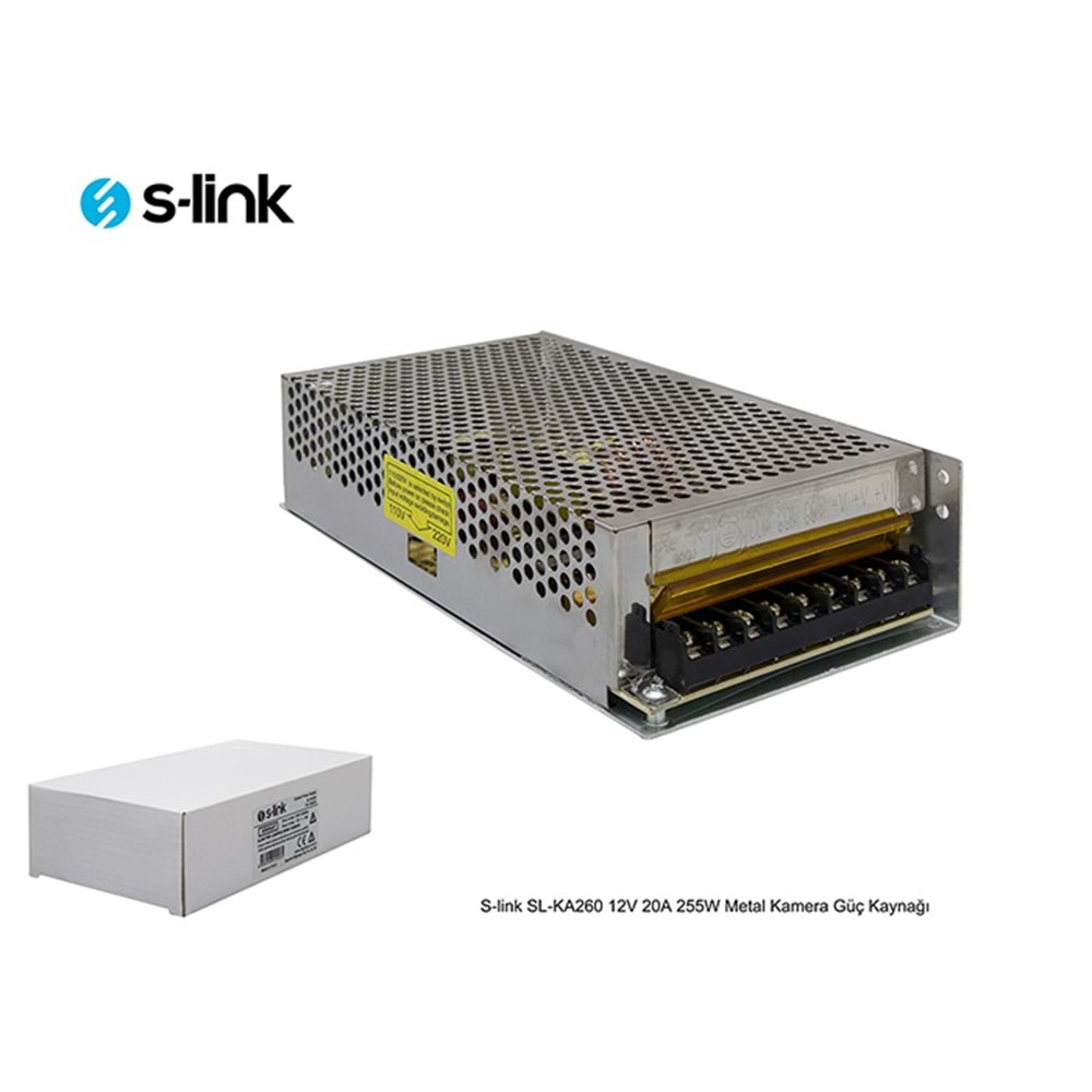 SL-KA260 Slink 12V/20A 255w Metal Kamera Güç Kaynağı