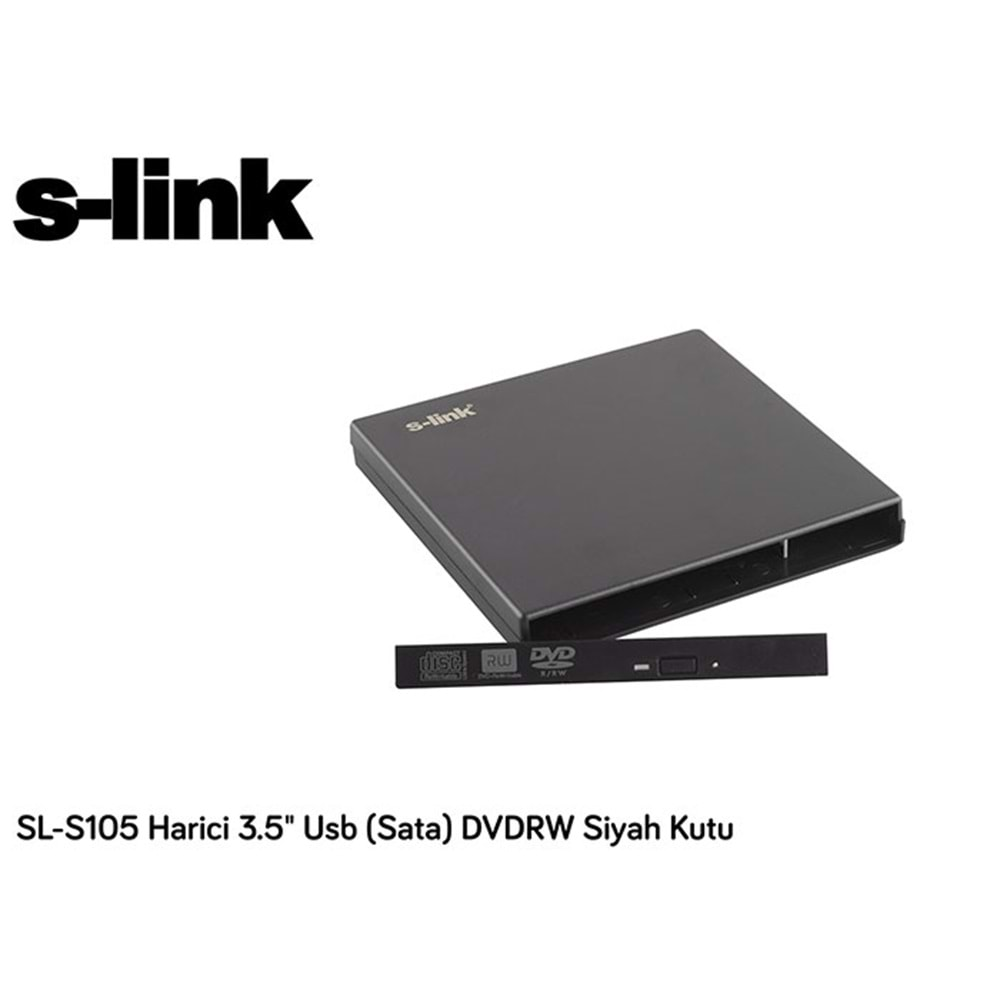 SL-S105 Slink Harici Usb (Sata) Dwdrw Siyah Kutu