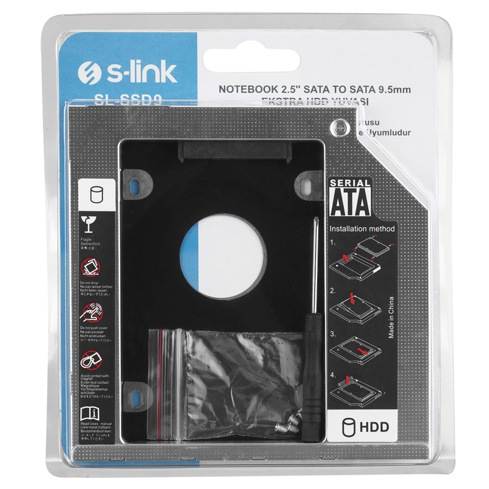 SL-SSD9 Sata To Sata 9,5mm Notebook İçin Extra Hdd Yuva