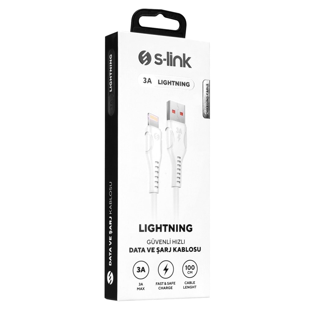 SL-X242 Slink 3A Lightning Güvenli Hızlı Data+Şarj Kablosu