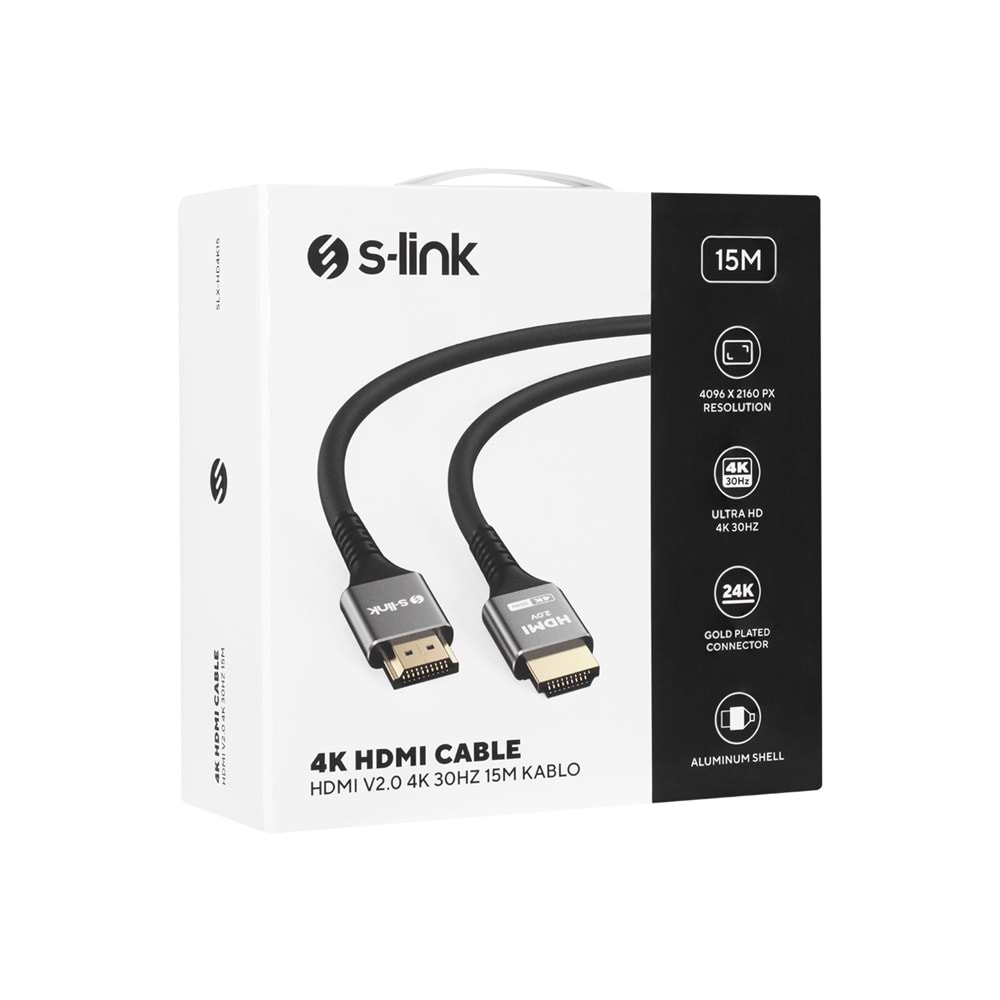 SLX-HD4K15 Slink 15M Metal v2.0 4K 19+1 Hdmı To Hdmı Kablo