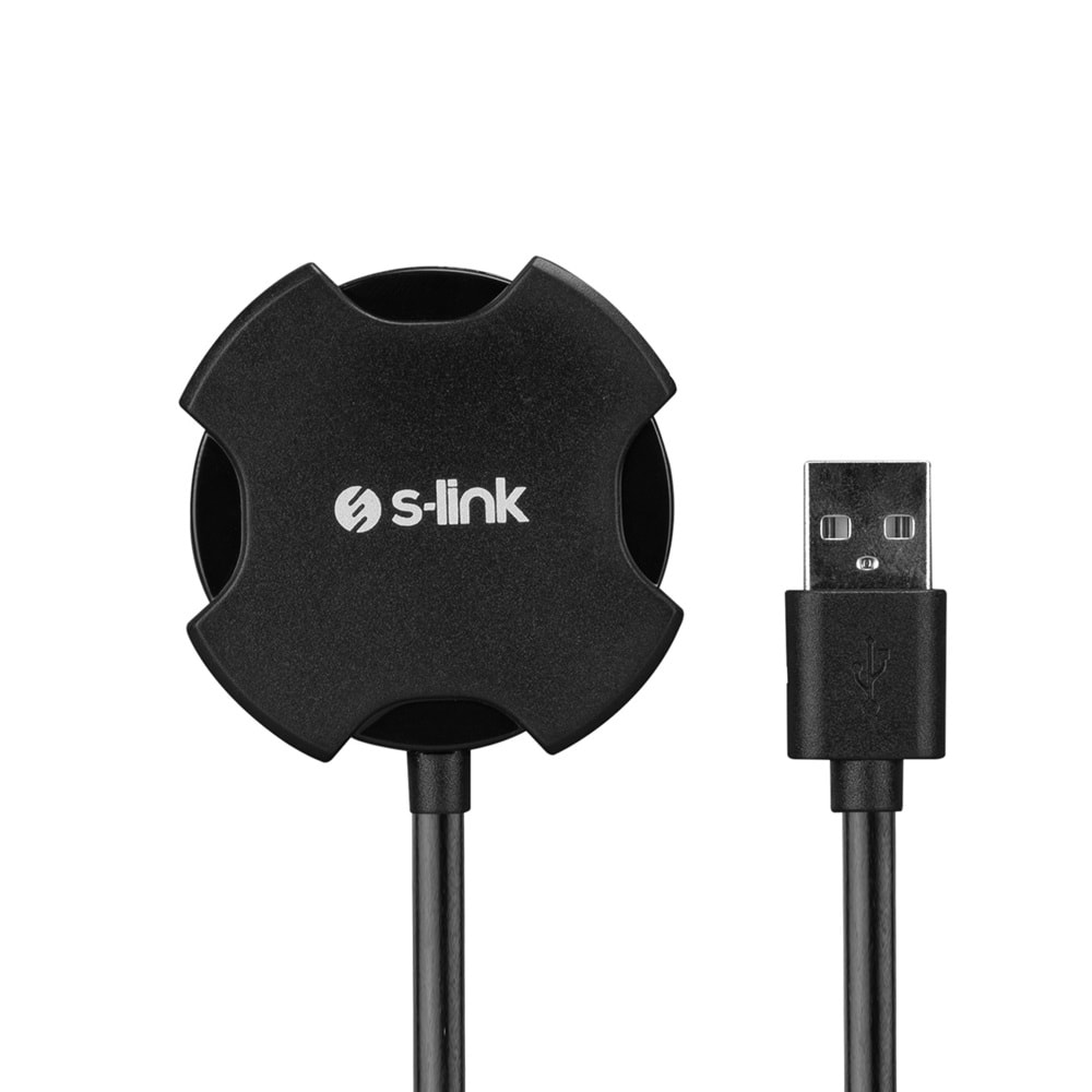 SW-U212 Slink Swapp 2.0 Usb 4Port Hub Siyah Kablolu