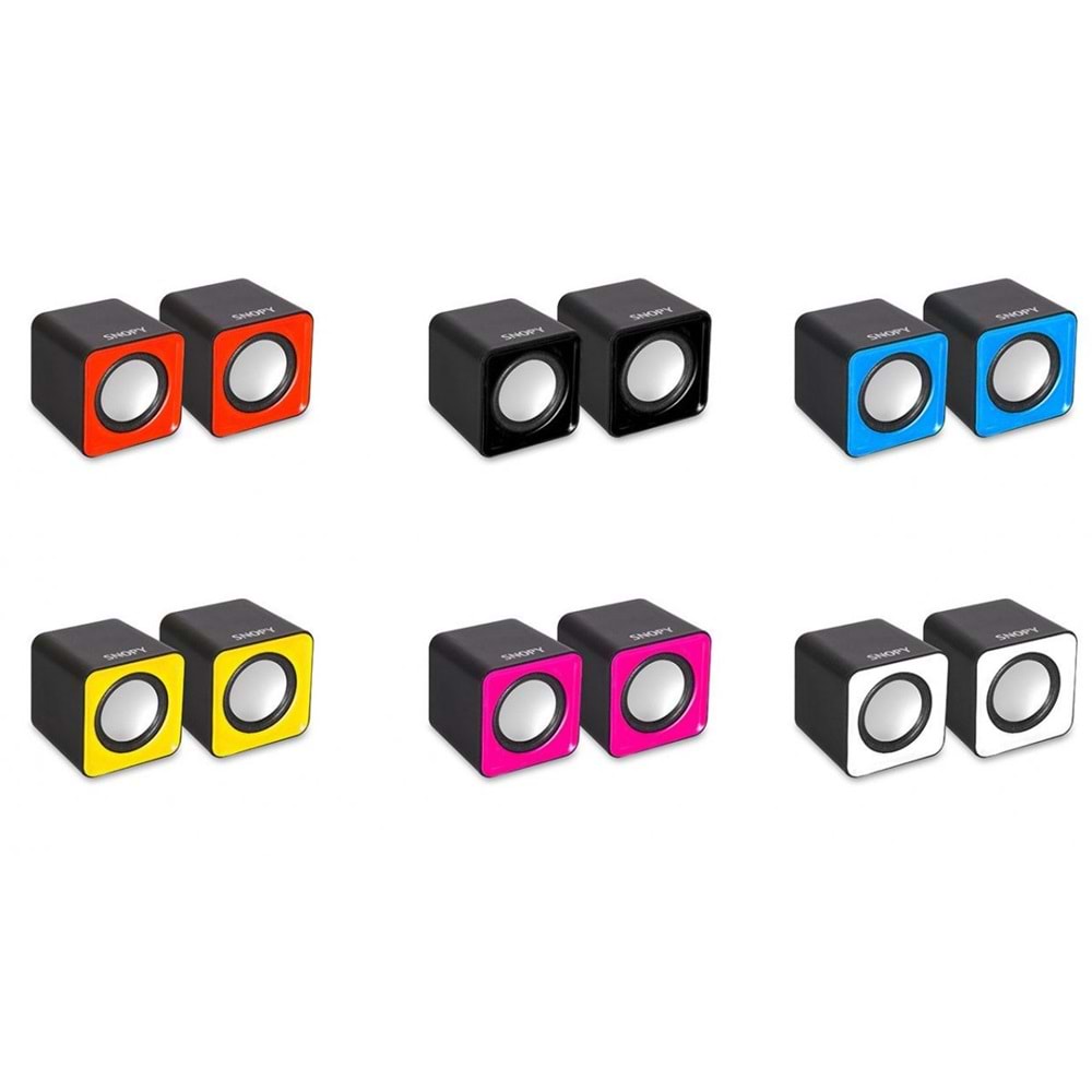 SN-66 Snopy 2.0 Usb Speaker 6 Renk Seçeneği