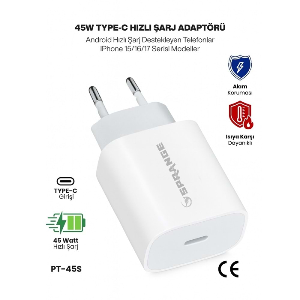 PT-45S Sprange Travel Charger